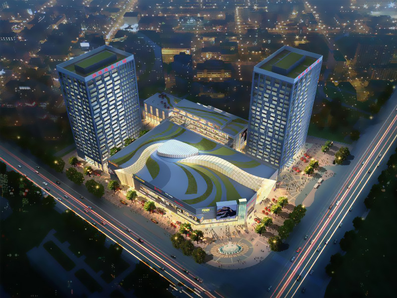 蕪湖潤地商業廣場百葉窗、樓梯扶手定制