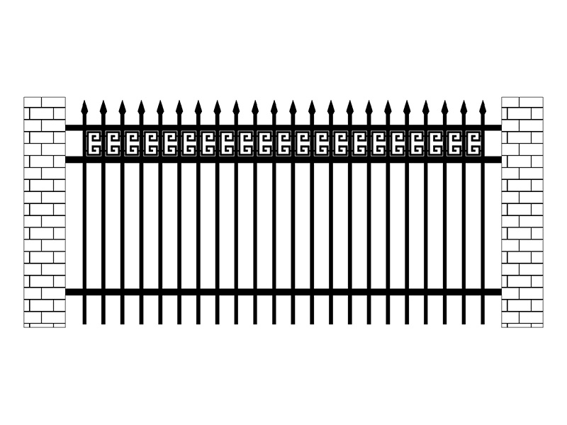 廠區(qū)鋅鋼圍欄圖片